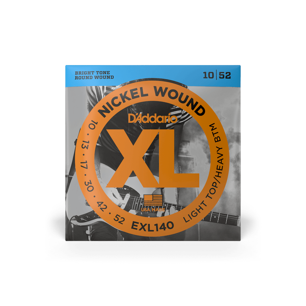 D'Addario XL Electric Guitar Strings, 10/52 Light Top/Heavy Bottom