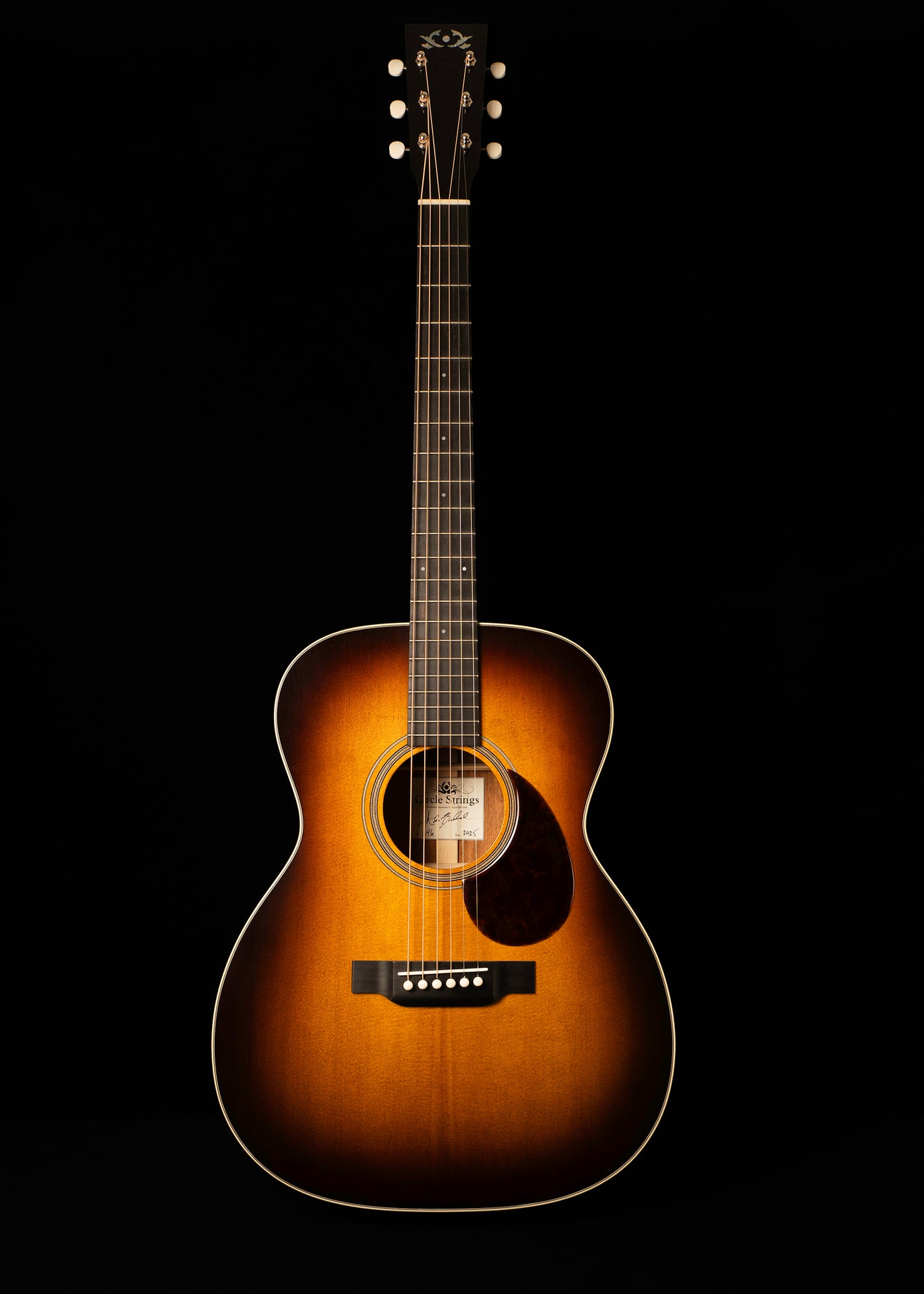 2025 Circle Strings OM Burst, Sinker Sitka/Old Mahogany