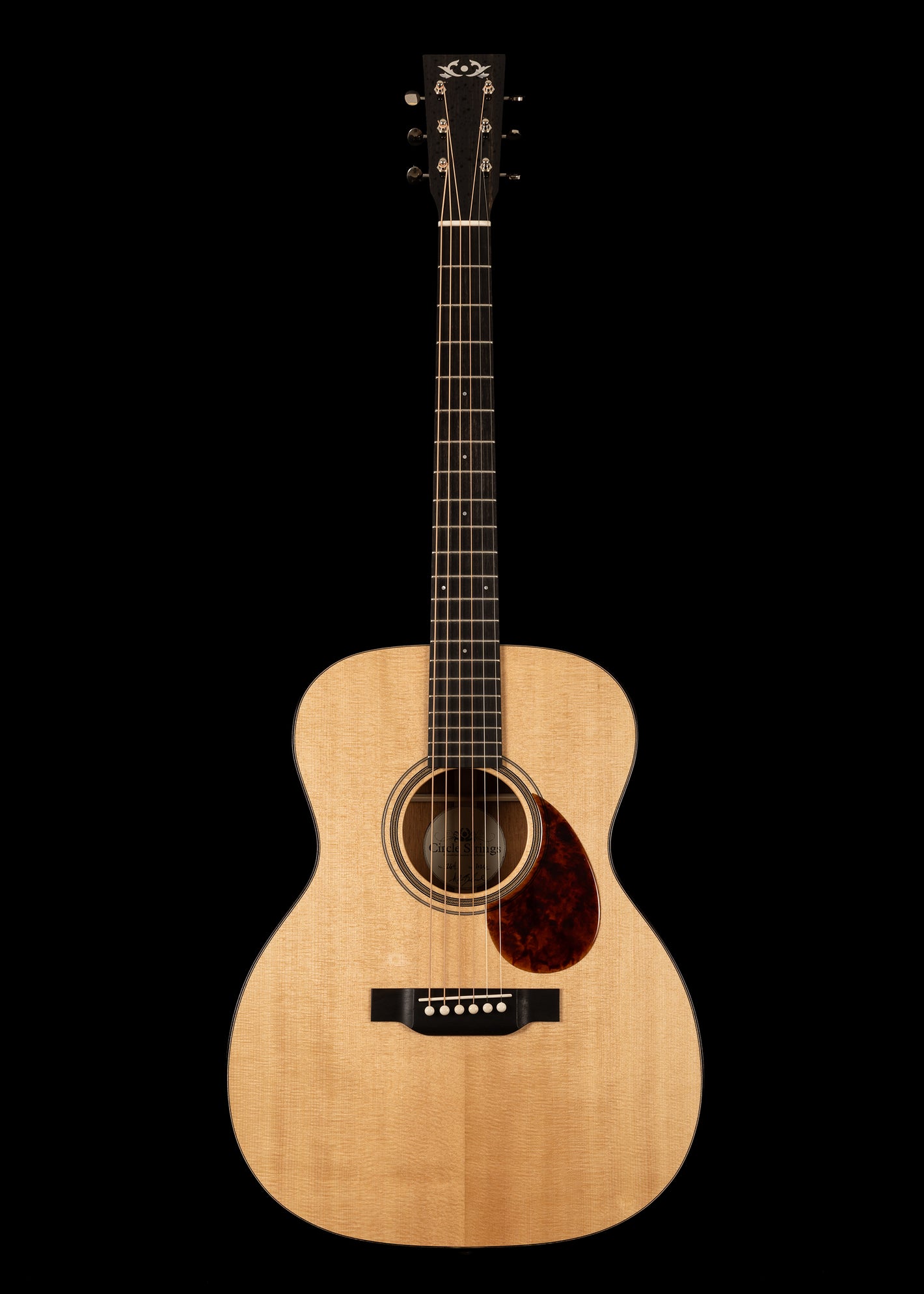 2026 Circle Strings Salvage OM Natural, Sinker Sitka/Old Mahogany
