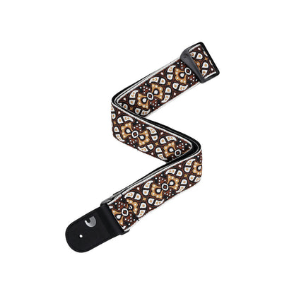 D'Addario Eco Woven Guitar Strap - Red & Orange