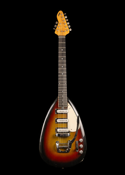 Vintage 1966 Vox Mark IX 9 String Guitar Teardrop w/ Original Case