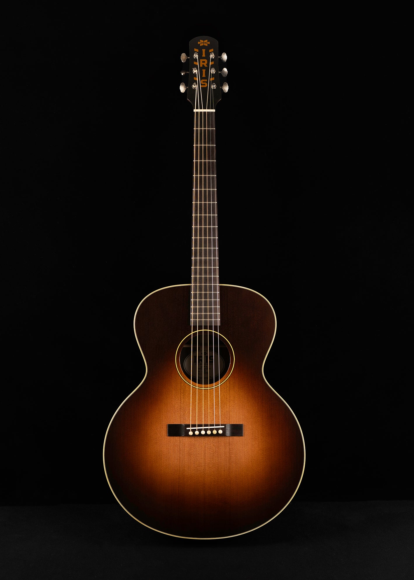 2025 Iris AB Relic Burst, Redwood/Indian Rosewood