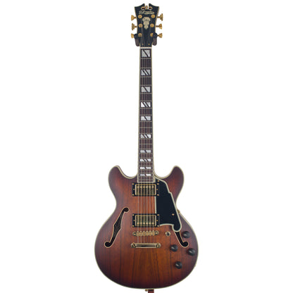 2022 D'Angelico Deluxe Mini DC Satin Brown Burst