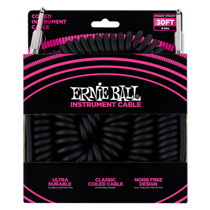 Ernie Ball 30' Coiled Instrument Cable