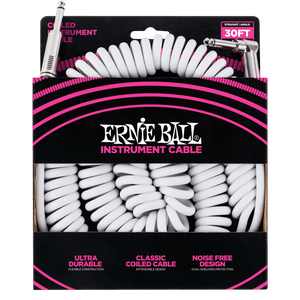 Ernie Ball 30' Coiled Instrument Cable