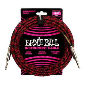 Ernie Ball 18' Braided Instrument Cable